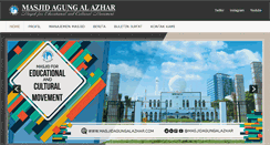 Desktop Screenshot of masjidagungalazhar.com