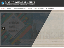 Tablet Screenshot of masjidagungalazhar.com